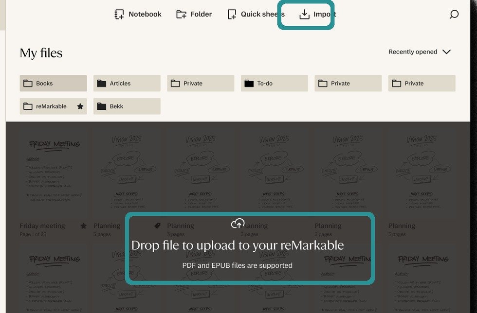 Import the PDF
