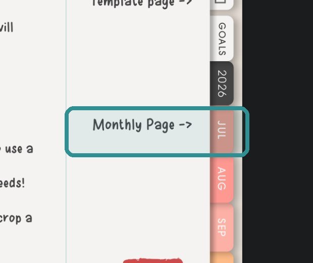 Monthly Page link