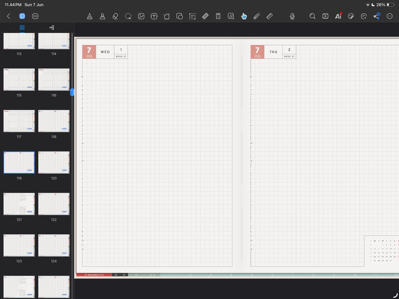 Use thumbnails for page work