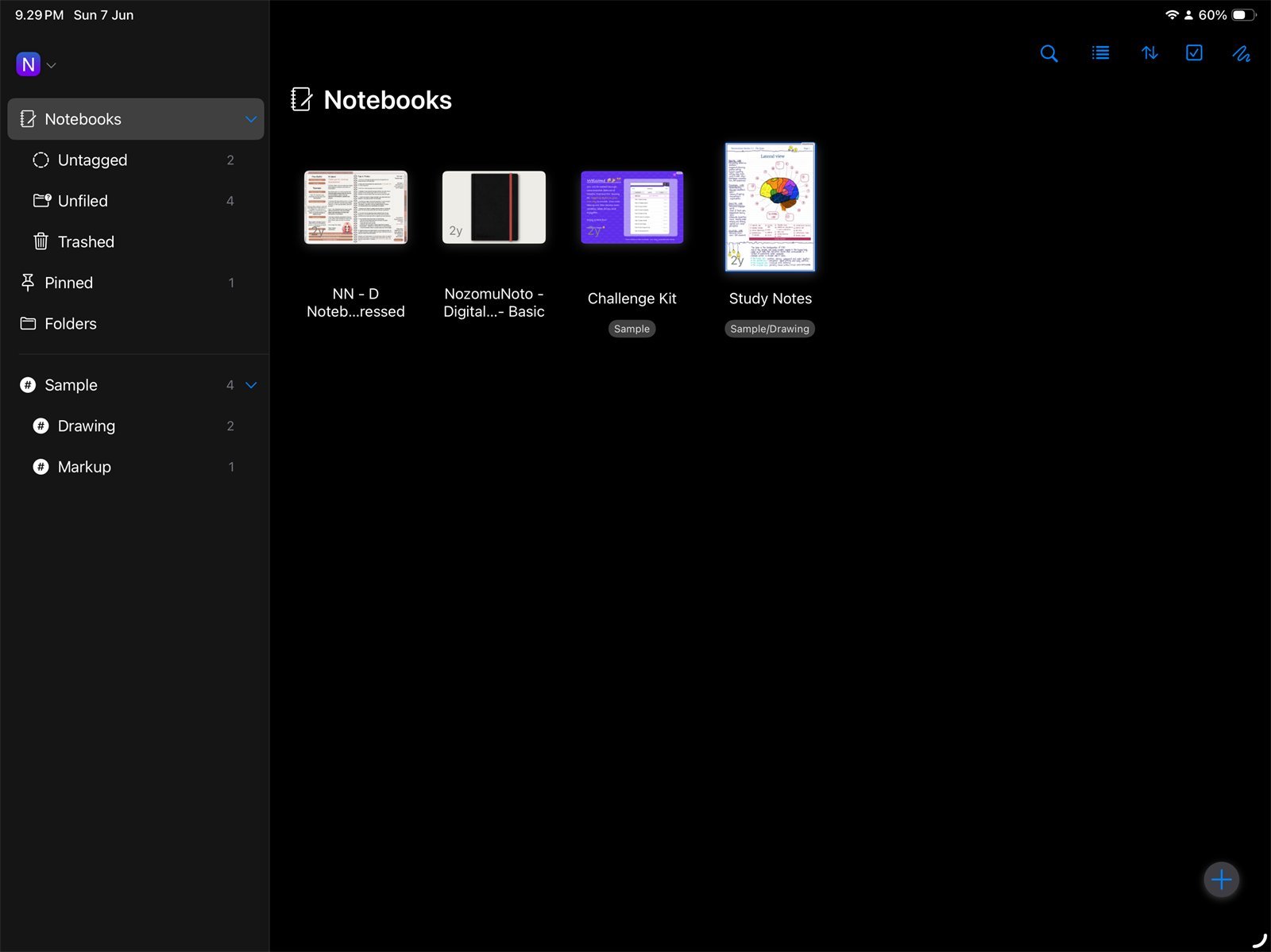 Visible notebook thumbnail