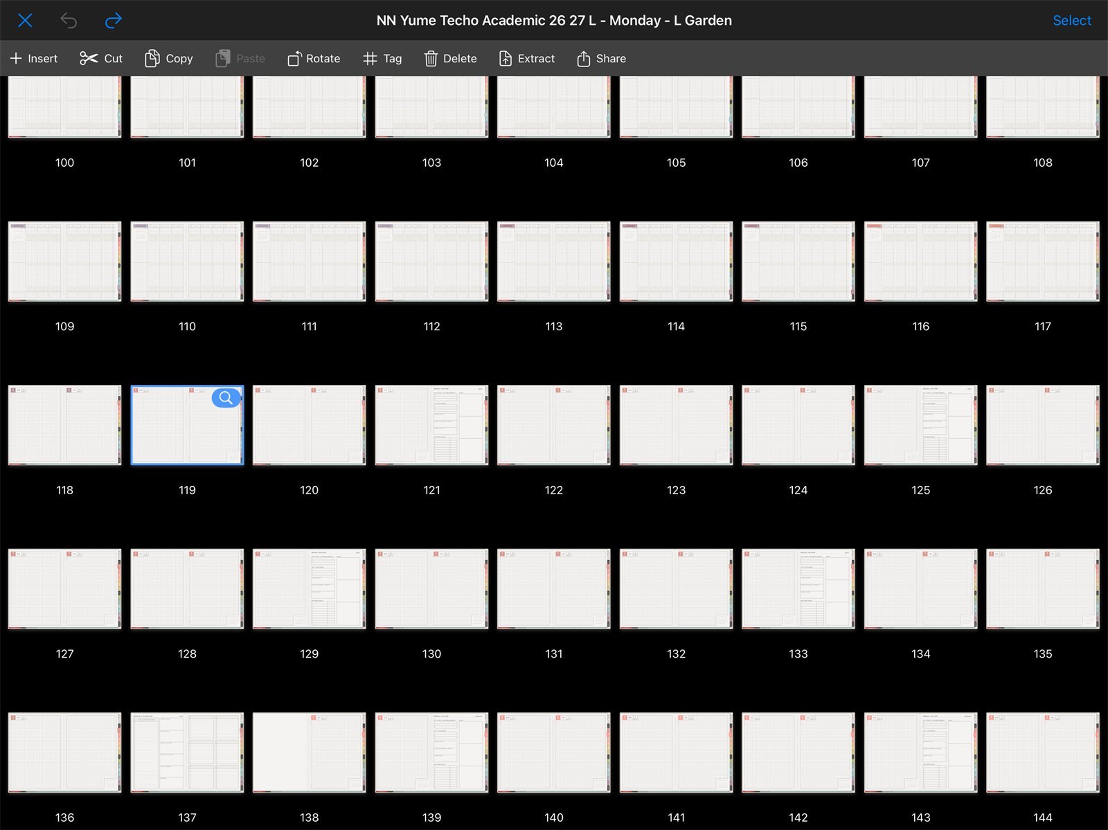 Check page thumbnails