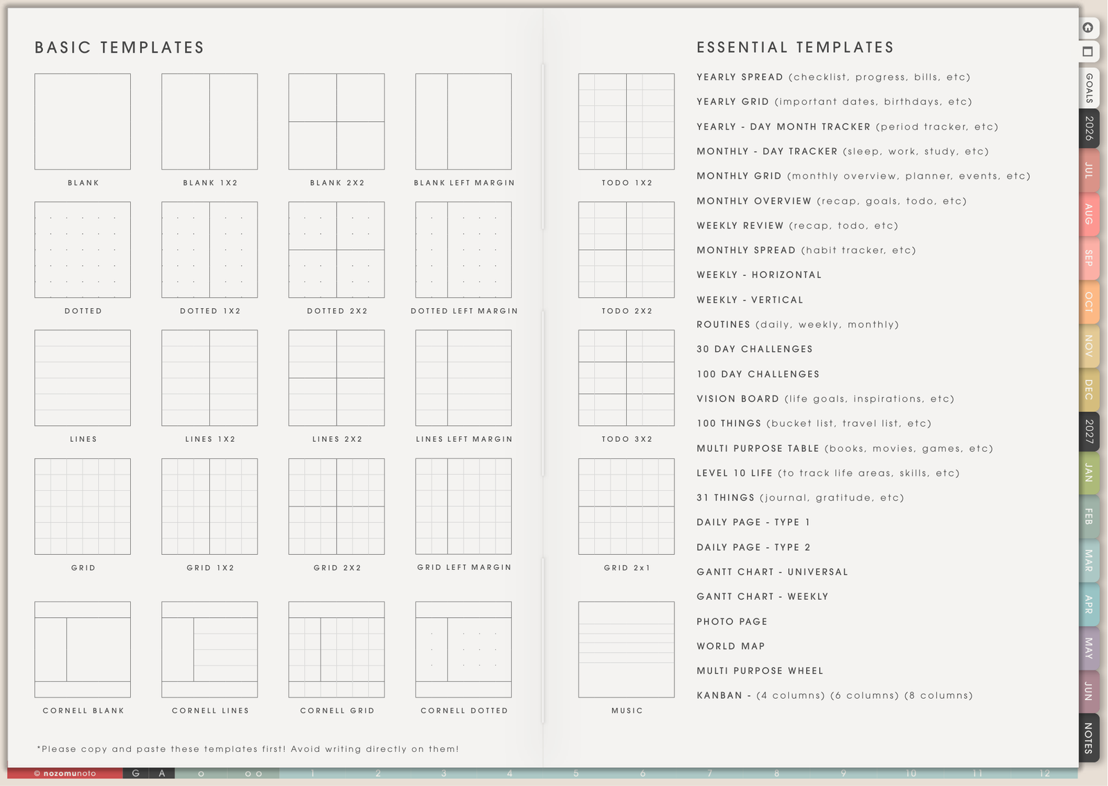 Template Pages