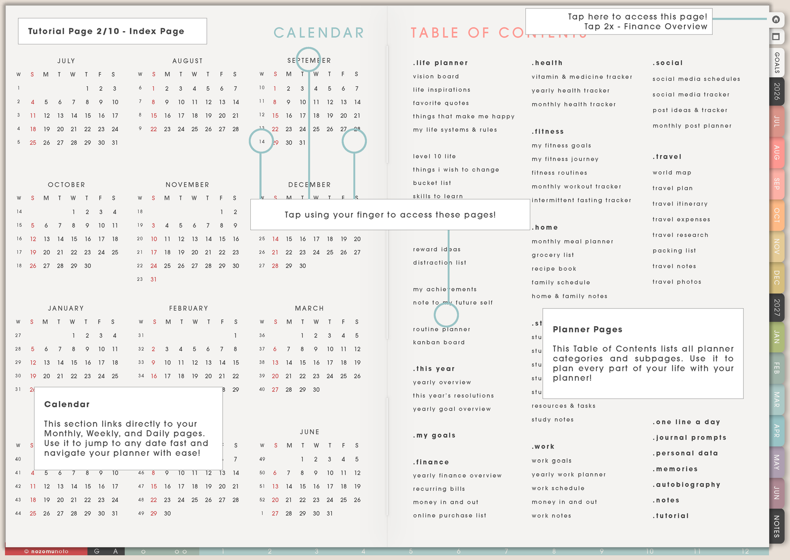 Tutorial Page 2/10 - Index Page