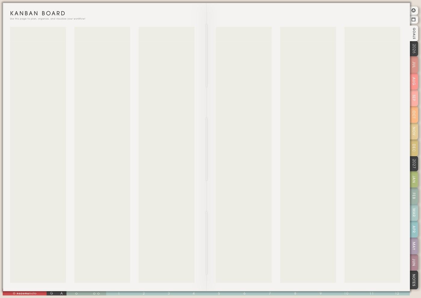 Kanban from Yume Techo Academic 26-27 Landscape