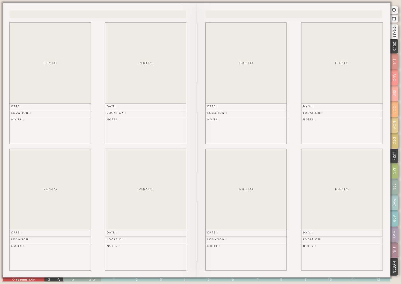 Memory Photos from Yume Techo Academic 26-27 Landscape