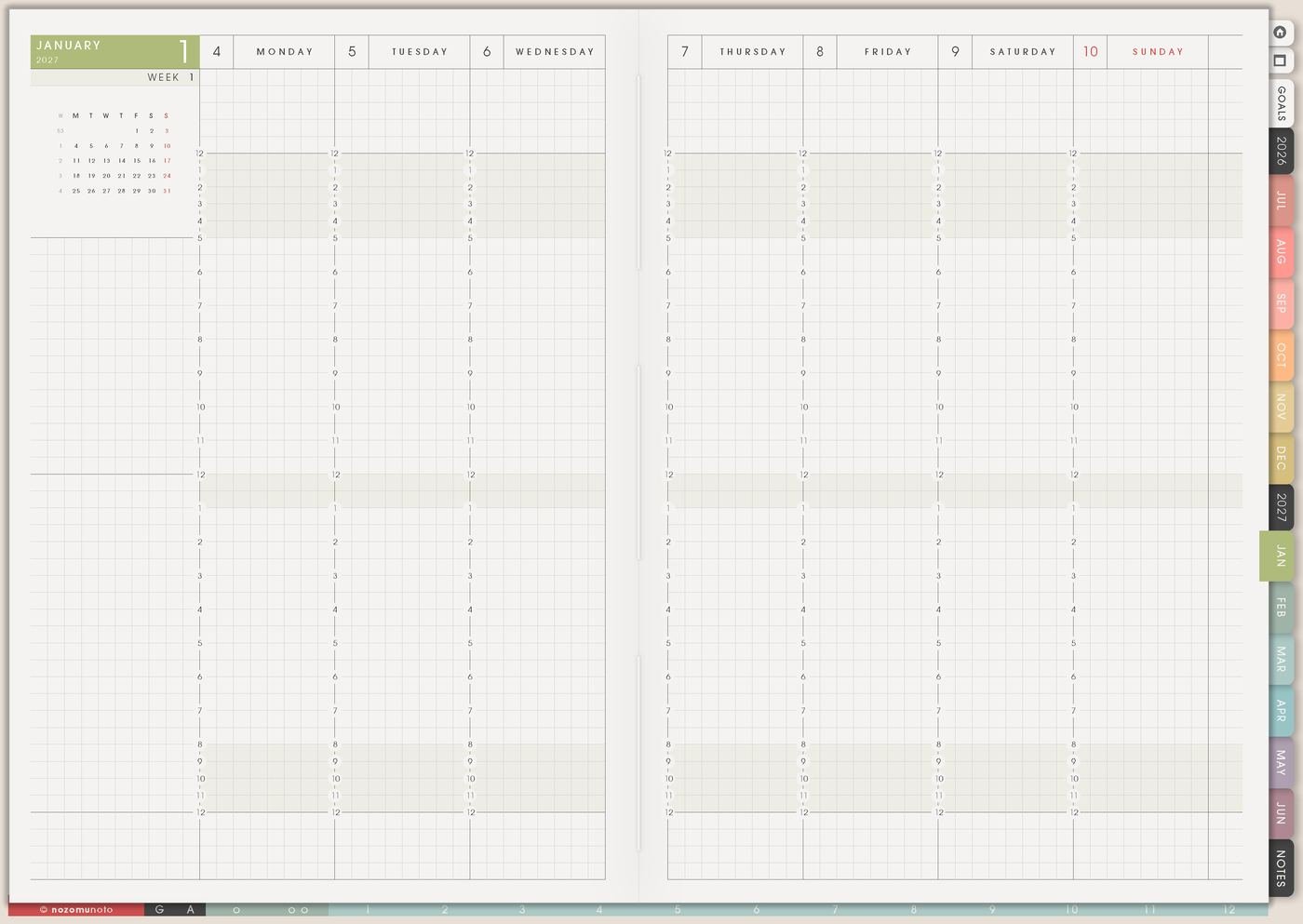 Weekly from Yume Techo Academic 26-27 Landscape