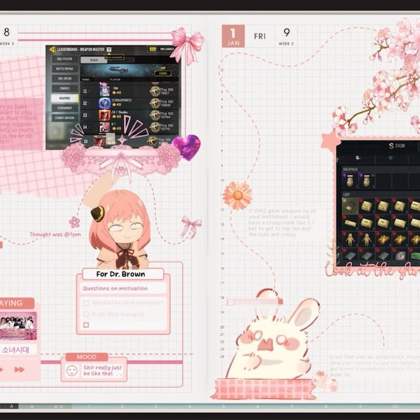 Rae shared a NozomuNoto planner photo