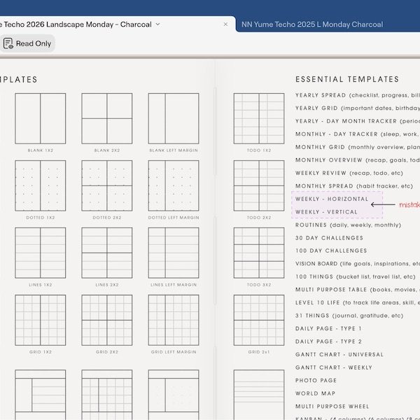 mirtisee shared a NozomuNoto planner photo