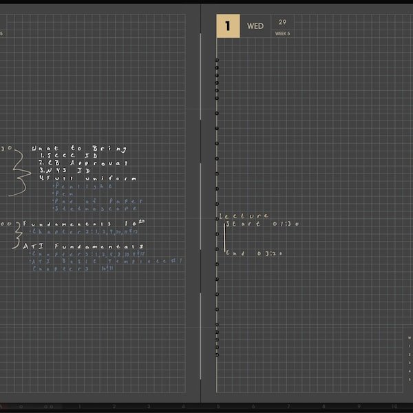 Chris shared a NozomuNoto planner photo