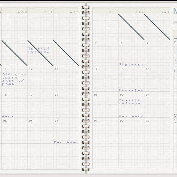 Chris shared a NozomuNoto planner photo