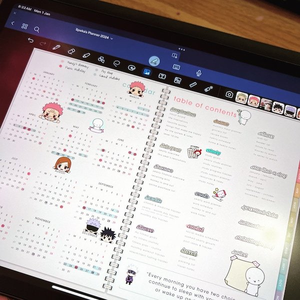 Syafiqah shared a NozomuNoto planner photo