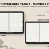 Dated Academic 2025 Digital Planner Yume Techo NozomuNoto Notebook Daily Weekly Monthly Calendar Japanese Multipurpose Minimalist ADHD Bullet Journal Hyperlinked PDF Goodnotes Notability Landscape Android iPad Student Noteshelf Samsung Hobonichi