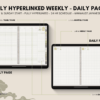 Dated Academic 2025 Digital Planner Yume Techo NozomuNoto Notebook Daily Weekly Monthly Calendar Japanese Multipurpose Minimalist ADHD Bullet Journal Hyperlinked PDF Goodnotes Notability Landscape Android iPad Student Noteshelf Samsung Hobonichi