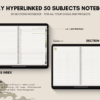 Dated Academic 2025 Digital Planner Yume Techo NozomuNoto Notebook Daily Weekly Monthly Calendar Japanese Multipurpose Minimalist ADHD Bullet Journal Hyperlinked PDF Goodnotes Notability Landscape Android iPad Student Noteshelf Samsung Hobonichi