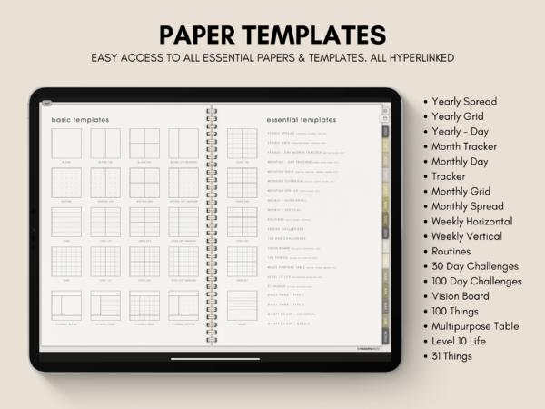 Dated Academic 2025 Digital Planner Yume Techo NozomuNoto Notebook Daily Weekly Monthly Calendar Japanese Multipurpose Minimalist ADHD Bullet Journal Hyperlinked PDF Goodnotes Notability Landscape Android iPad Student Noteshelf Samsung Hobonichi