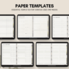 Dated Academic 2025 Digital Planner Yume Techo NozomuNoto Notebook Daily Weekly Monthly Calendar Japanese Multipurpose Minimalist ADHD Bullet Journal Hyperlinked PDF Goodnotes Notability Landscape Android iPad Student Noteshelf Samsung Hobonichi