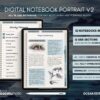 Digital Notebook V2 Yume Noto NozomuNoto Japanese Multipurpose Minimalist ADHD Bullet Journal Hyperlinked PDF Goodnotes Notability Android Tablet iPad Student Study Teacher Travel Cornell Grid Lines Dotted Template Noteshelf Samsung Xodo