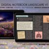 Digital Notebook V1 Landscape Yume Noto NozomuNoto Japanese Multipurpose Minimalist ADHD Bullet Journal Hyperlinked PDF Goodnotes Notability Android Tablet iPad Student Study Teacher Travel Cornell Grid Lines Dotted Template Noteshelf Samsung Xodo