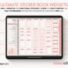 Ultimate Digital Stickers Stickerbook Widget NozomuNoto Japanese Multipurpose Minimalist Calendar ADHD Bullet Journal png Goodnotes Notability Android Tablet iPad finance work study travel health Noteshelf Samsung Xodo