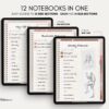 Digital Notebook V2 Yume Noto NozomuNoto Japanese Multipurpose Minimalist ADHD Bullet Journal Hyperlinked PDF Goodnotes Notability Android Tablet iPad Student Study Teacher Travel Cornell Grid Lines Dotted Template Noteshelf Samsung Xodo