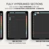 Digital Notebook V2 Yume Noto NozomuNoto Japanese Multipurpose Minimalist ADHD Bullet Journal Hyperlinked PDF Goodnotes Notability Android Tablet iPad Student Study Teacher Travel Cornell Grid Lines Dotted Template Noteshelf Samsung Xodo