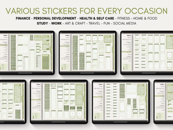 Ultimate Digital Stickers Stickerbook Widget NozomuNoto Japanese Multipurpose Minimalist Calendar ADHD Bullet Journal png Goodnotes Notability Android Tablet iPad finance work study travel health Noteshelf Samsung Xodo