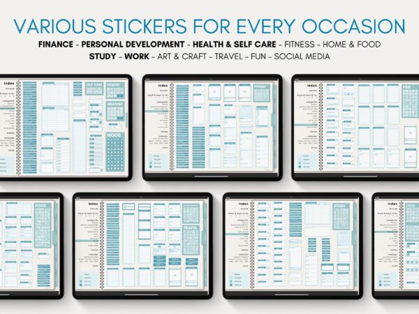 Ultimate Digital Stickers Stickerbook Widget NozomuNoto Japanese Multipurpose Minimalist Calendar ADHD Bullet Journal png Goodnotes Notability Android Tablet iPad finance work study travel health Noteshelf Samsung Xodo