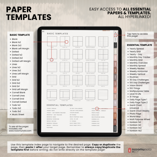 Yume Techo Undated Portrait - Light Autumn