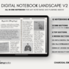 Digital Notebook V2 Landscape Yume Noto NozomuNoto Japanese Multipurpose Minimalist ADHD Bullet Journal Hyperlinked PDF Goodnotes Notability Android Tablet iPad Student Study Teacher Travel Cornell Grid Lines Dotted Template Noteshelf Samsung Xodo