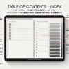 Digital Notebook V2 Landscape Yume Noto NozomuNoto Japanese Multipurpose Minimalist ADHD Bullet Journal Hyperlinked PDF Goodnotes Notability Android Tablet iPad Student Study Teacher Travel Cornell Grid Lines Dotted Template Noteshelf Samsung Xodo