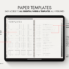 Digital Notebook V2 Landscape Yume Noto NozomuNoto Japanese Multipurpose Minimalist ADHD Bullet Journal Hyperlinked PDF Goodnotes Notability Android Tablet iPad Student Study Teacher Travel Cornell Grid Lines Dotted Template Noteshelf Samsung Xodo