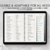 Digital Notebook V2 Landscape Yume Noto NozomuNoto Japanese Multipurpose Minimalist ADHD Bullet Journal Hyperlinked PDF Goodnotes Notability Android Tablet iPad Student Study Teacher Travel Cornell Grid Lines Dotted Template Noteshelf Samsung Xodo