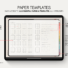 Digital Notebook V1 Landscape Yume Noto NozomuNoto Japanese Multipurpose Minimalist ADHD Bullet Journal Hyperlinked PDF Goodnotes Notability Android Tablet iPad Student Study Teacher Travel Cornell Grid Lines Dotted Template Noteshelf Samsung Xodo