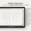 Digital Notebook V1 Landscape Yume Noto NozomuNoto Japanese Multipurpose Minimalist ADHD Bullet Journal Hyperlinked PDF Goodnotes Notability Android Tablet iPad Student Study Teacher Travel Cornell Grid Lines Dotted Template Noteshelf Samsung Xodo