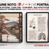 Digital Notebook V1 Portrait Yume Noto NozomuNoto Japanese Multipurpose Minimalist ADHD Bullet Journal Hyperlinked PDF Goodnotes Notability Android Tablet iPad Student Study Teacher Travel Cornell Grid Lines Dotted Template Noteshelf Samsung Xodo
