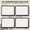 2025 Digital Planner Yume Techo NozomuNoto Notebook Daily Weekly Monthly Calendar Japanese Multipurpose Minimalist ADHD Bullet Journal Hyperlinked PDF Goodnotes Notability Landscape Android iPad Student Study Noteshelf Samsung Notes Hobonichi