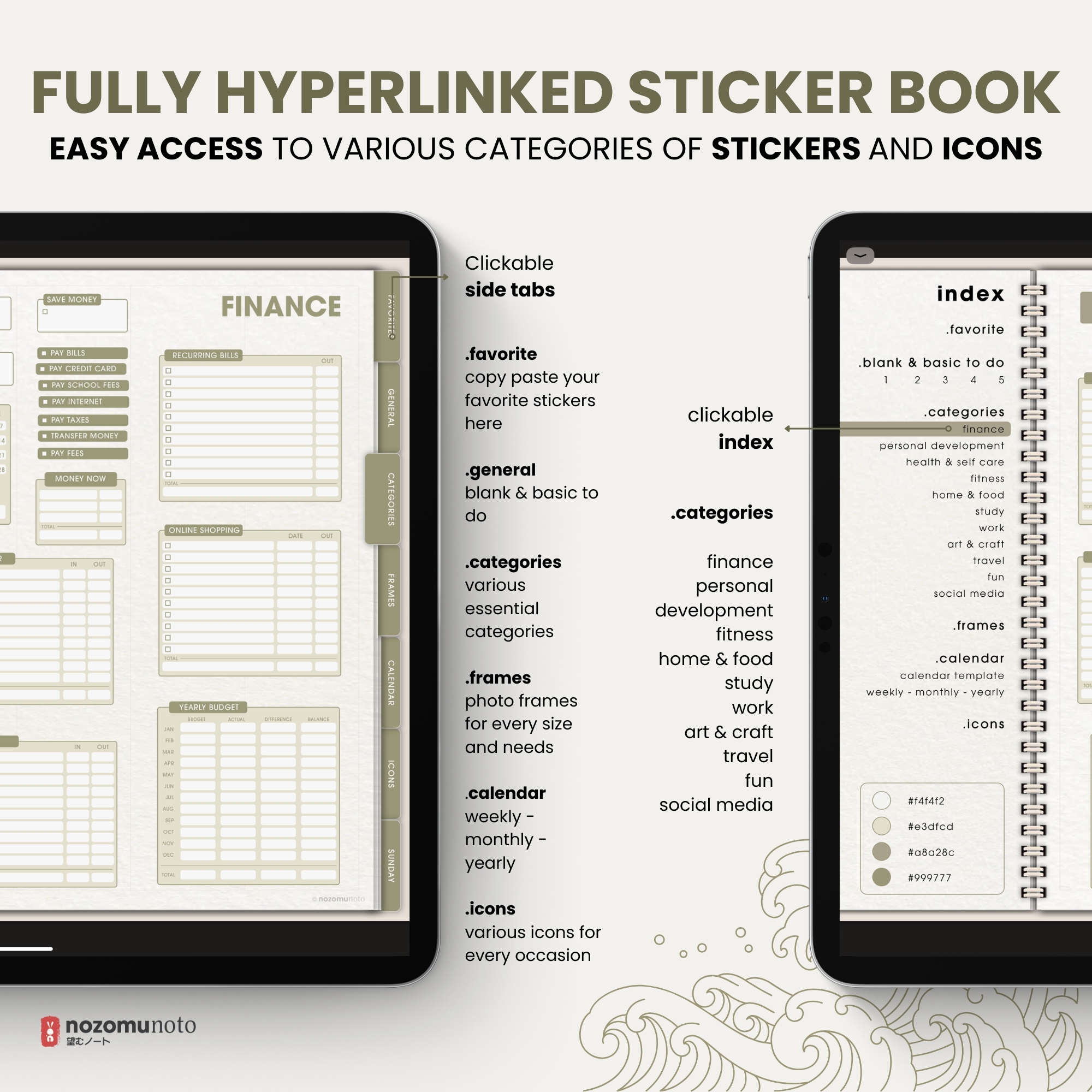 Sticker Widget Ultimate Digital Sticker Widgets – Forest – NozomuNoto