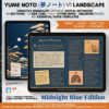 Digital Notebook V1 Landscape Yume Noto NozomuNoto Japanese Multipurpose Minimalist ADHD Bullet Journal Hyperlinked PDF Goodnotes Notability Android Tablet iPad Student Study Teacher Travel Cornell Grid Lines Dotted Template Noteshelf Samsung Xodo