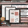 Digital Notebook V2 Yume Noto NozomuNoto Japanese Multipurpose Minimalist ADHD Bullet Journal Hyperlinked PDF Goodnotes Notability Android Tablet iPad Student Study Teacher Travel Cornell Grid Lines Dotted Template Noteshelf Noteful Kilonotes Collanote Zoomnotes Samsung Xodo