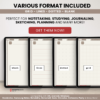 Digital Notebook V2 Yume Noto NozomuNoto Japanese Multipurpose Minimalist ADHD Bullet Journal Hyperlinked PDF Goodnotes Notability Android Tablet iPad Student Study Teacher Travel Cornell Grid Lines Dotted Template Noteshelf Noteful Kilonotes Collanote Zoomnotes Samsung Xodo