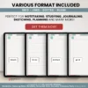 Digital Notebook V2 Portrait - Light Garden — product preview