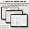 Digital Notebook V2 Landscape Yume Noto NozomuNoto Japanese Multipurpose Minimalist ADHD Bullet Journal Hyperlinked PDF Goodnotes Notability Android Tablet iPad Student Study Teacher Travel Cornell Grid Lines Dotted Template Noteshelf Samsung Xodo