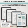 Digital Notebook V2 Yume Noto NozomuNoto Japanese Multipurpose Minimalist ADHD Bullet Journal Hyperlinked PDF Goodnotes Notability Android Tablet iPad Student Study Teacher Travel Cornell Grid Lines Dotted Template Noteshelf Noteful Kilonotes Collanote Zoomnotes Samsung Xodo