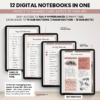 Digital Notebook V2 Yume Noto NozomuNoto Japanese Multipurpose Minimalist ADHD Bullet Journal Hyperlinked PDF Goodnotes Notability Android Tablet iPad Student Study Teacher Travel Cornell Grid Lines Dotted Template Noteshelf Noteful Kilonotes Collanote Zoomnotes Samsung Xodo