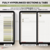Digital Notebook V2 Landscape Yume Noto NozomuNoto Japanese Multipurpose Minimalist ADHD Bullet Journal Hyperlinked PDF Goodnotes Notability Android Tablet iPad Student Study Teacher Travel Cornell Grid Lines Dotted Template Noteshelf Samsung Xodo