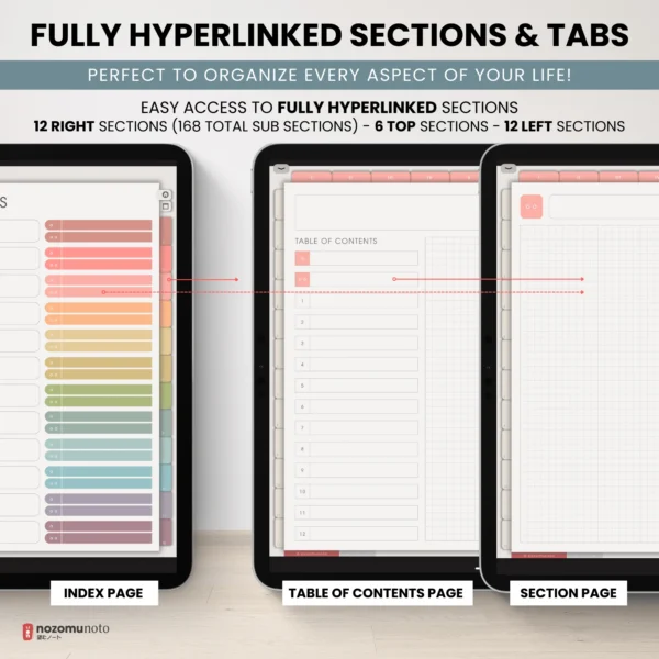 Digital Notebook V2 Landscape - Light Garden — product preview