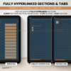Digital Notebook V2 Landscape Dark Yume Noto NozomuNoto Japanese Multipurpose Minimalist ADHD Bullet Journal Hyperlinked PDF Goodnotes Notability Android Tablet iPad Student Study Teacher Travel Cornell Grid Lines Dotted Template Noteshelf Samsung