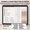 Digital Notebook V2 Landscape Yume Noto NozomuNoto Japanese Multipurpose Minimalist ADHD Bullet Journal Hyperlinked PDF Goodnotes Notability Android Tablet iPad Student Study Teacher Travel Cornell Grid Lines Dotted Template Noteshelf Samsung Xodo