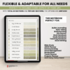 Digital Notebook V2 Yume Noto NozomuNoto Japanese Multipurpose Minimalist ADHD Bullet Journal Hyperlinked PDF Goodnotes Notability Android Tablet iPad Student Study Teacher Travel Cornell Grid Lines Dotted Template Noteshelf Noteful Kilonotes Collanote Zoomnotes Samsung Xodo