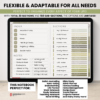 Digital Notebook V2 Landscape Yume Noto NozomuNoto Japanese Multipurpose Minimalist ADHD Bullet Journal Hyperlinked PDF Goodnotes Notability Android Tablet iPad Student Study Teacher Travel Cornell Grid Lines Dotted Template Noteshelf Samsung Xodo
